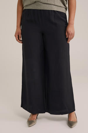 regular waist broek zwart