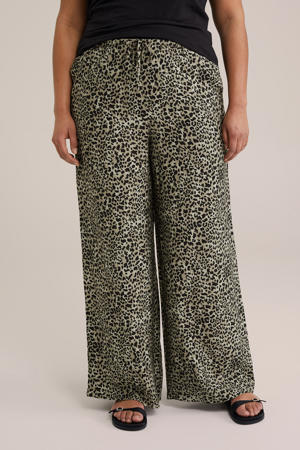 regular waist broek zwart