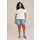 WE Fashion Curve slim regular waist denim short medium blue denim