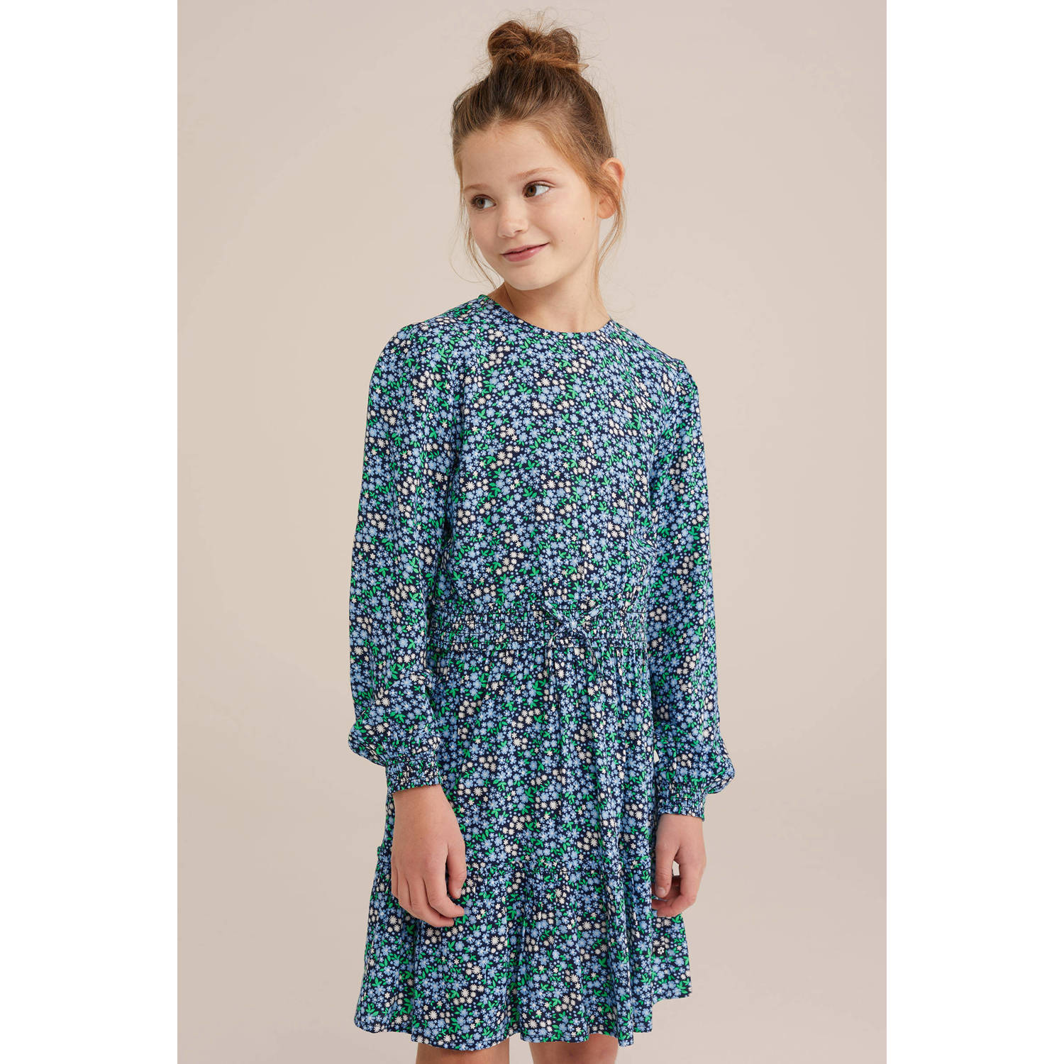WE Fashion korte jurk donkerblauw