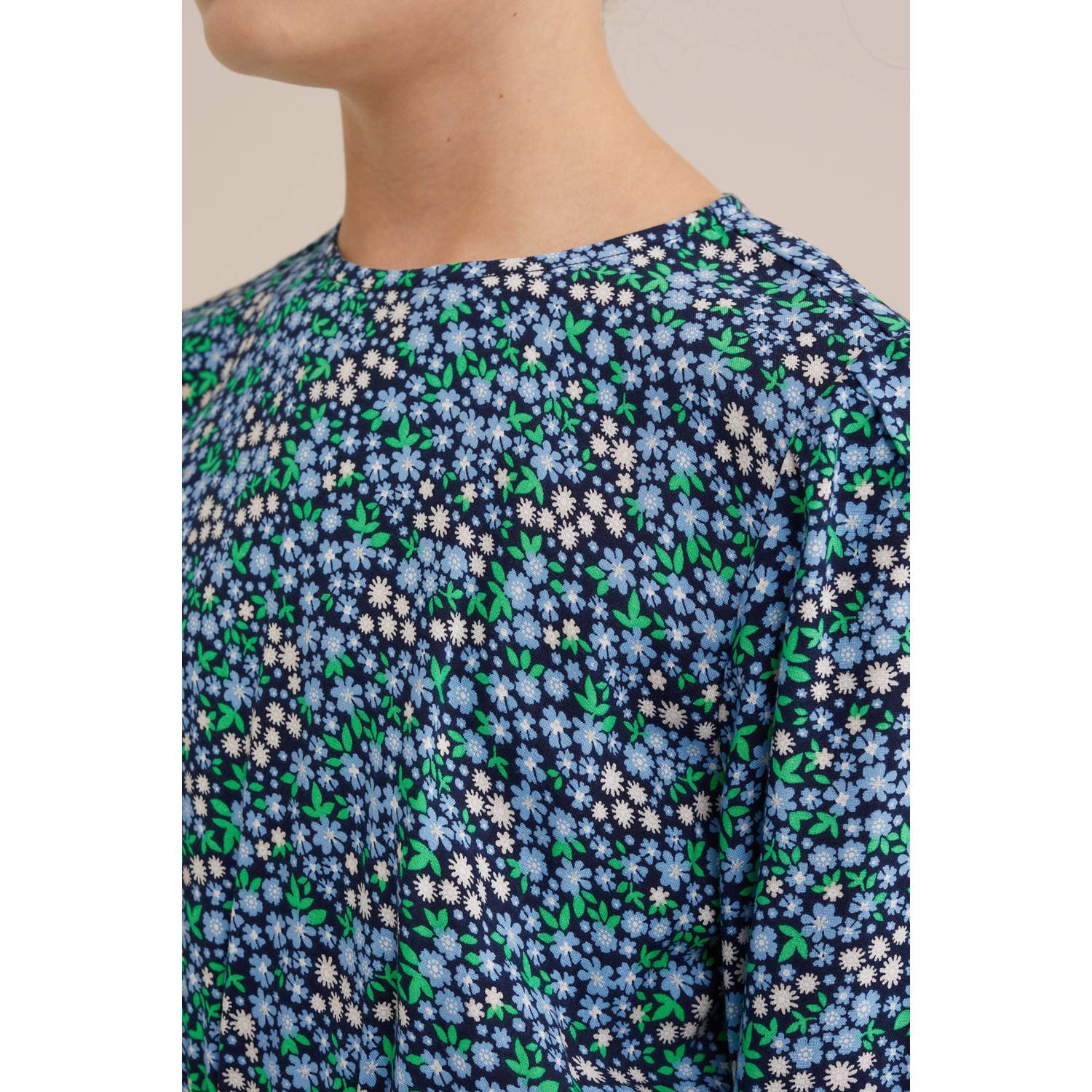 WE Fashion korte jurk donkerblauw