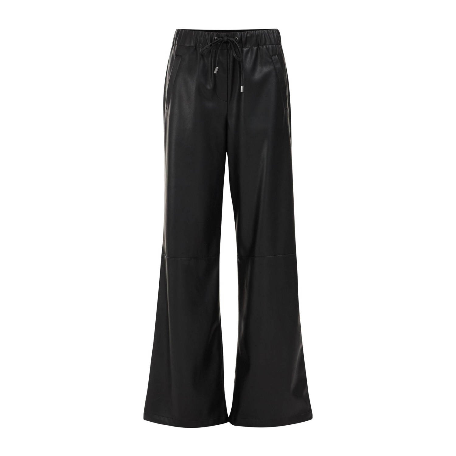 WE Fashion regular waist broek zwart