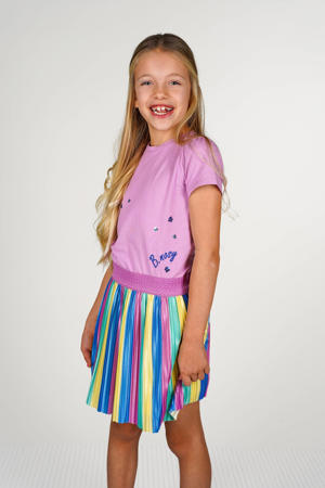 midi jurk roze
