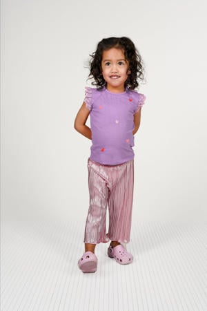 straight casual broek lichtroze