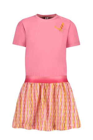 midi jurk roze