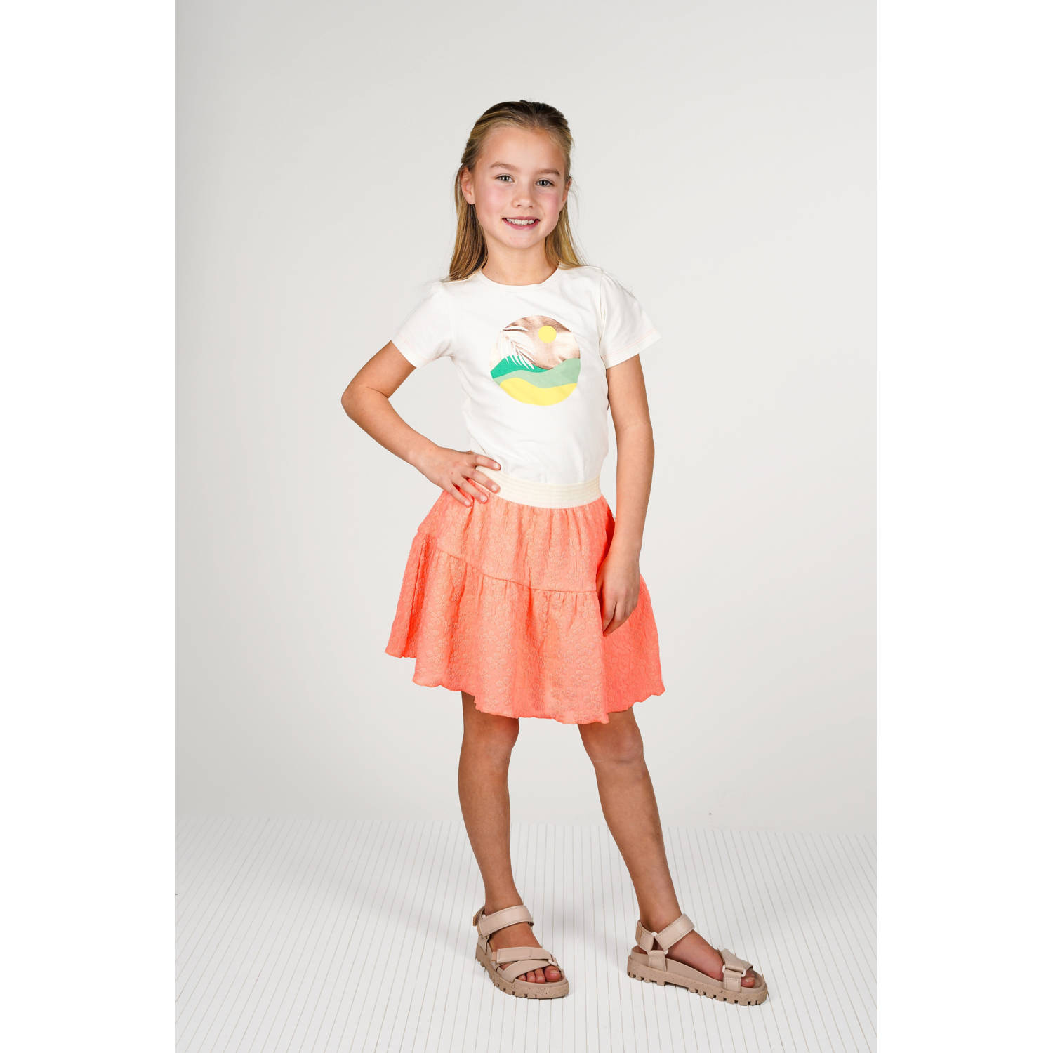 B.Nosy midi rok oranje