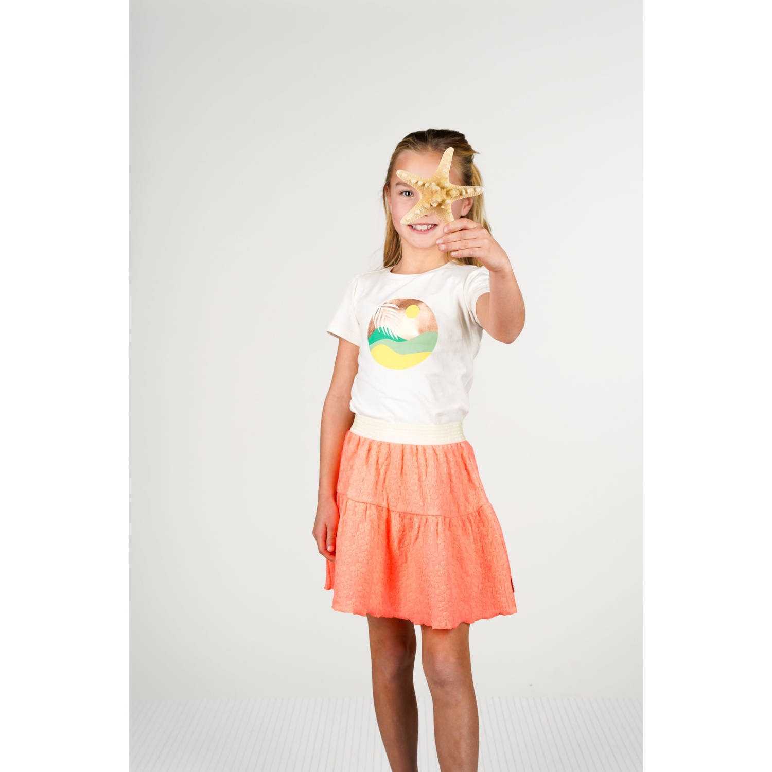 B.Nosy midi rok oranje