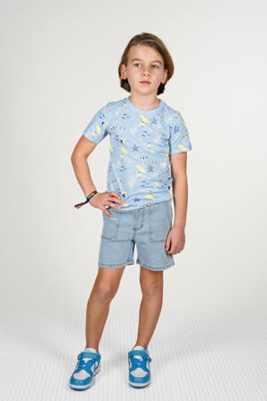 denim short light blue denim