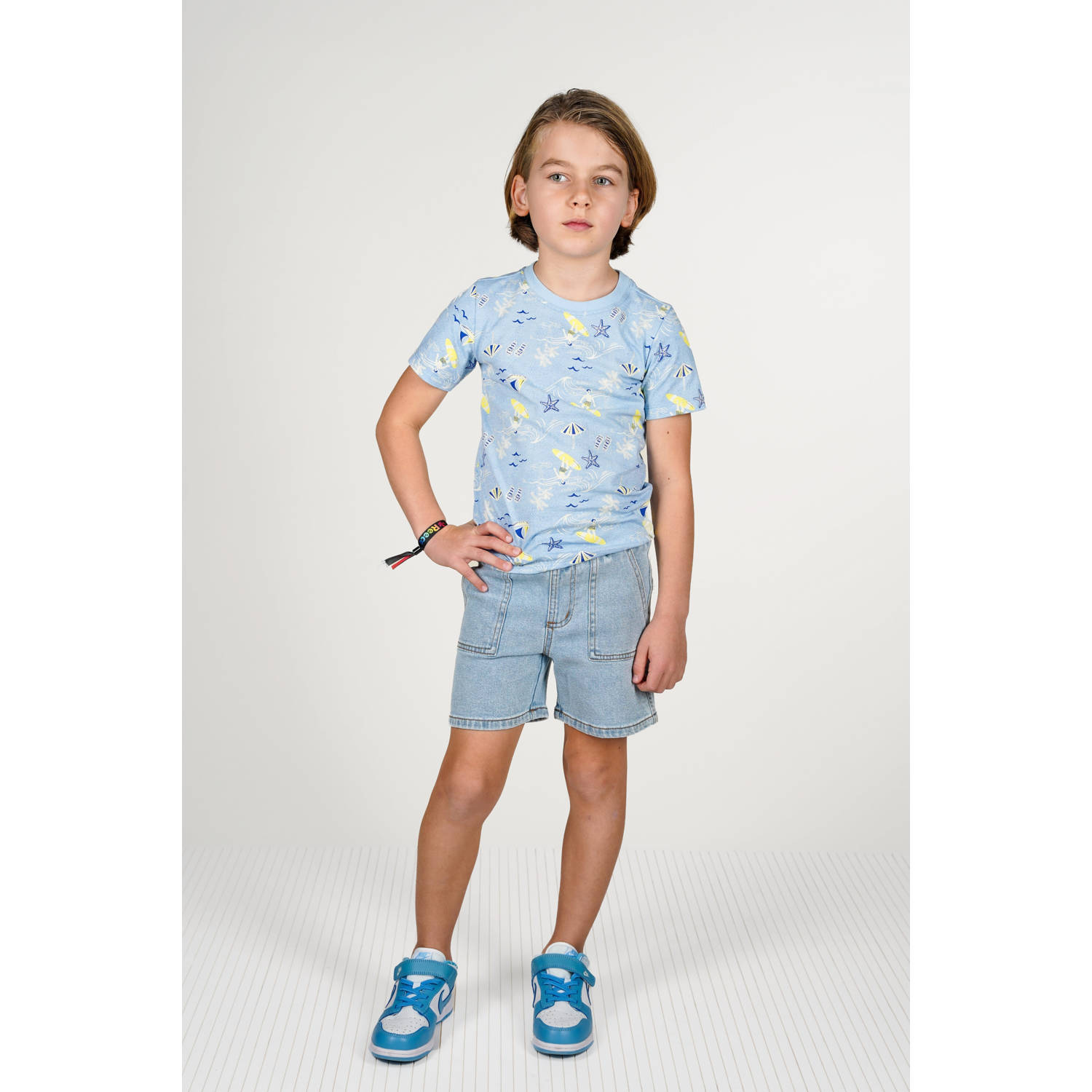 B.Nosy denim short light blue denim