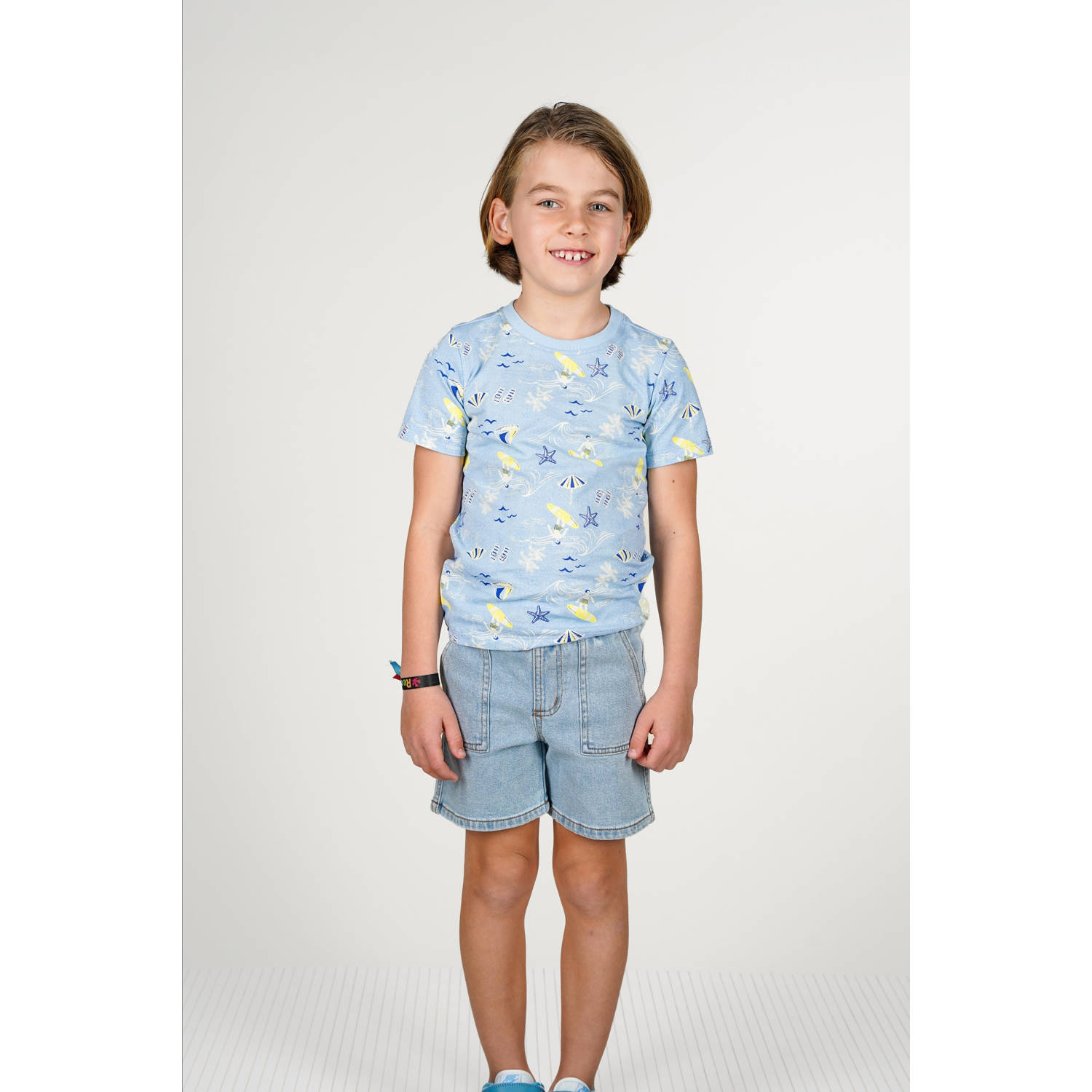 B.Nosy denim short light blue denim