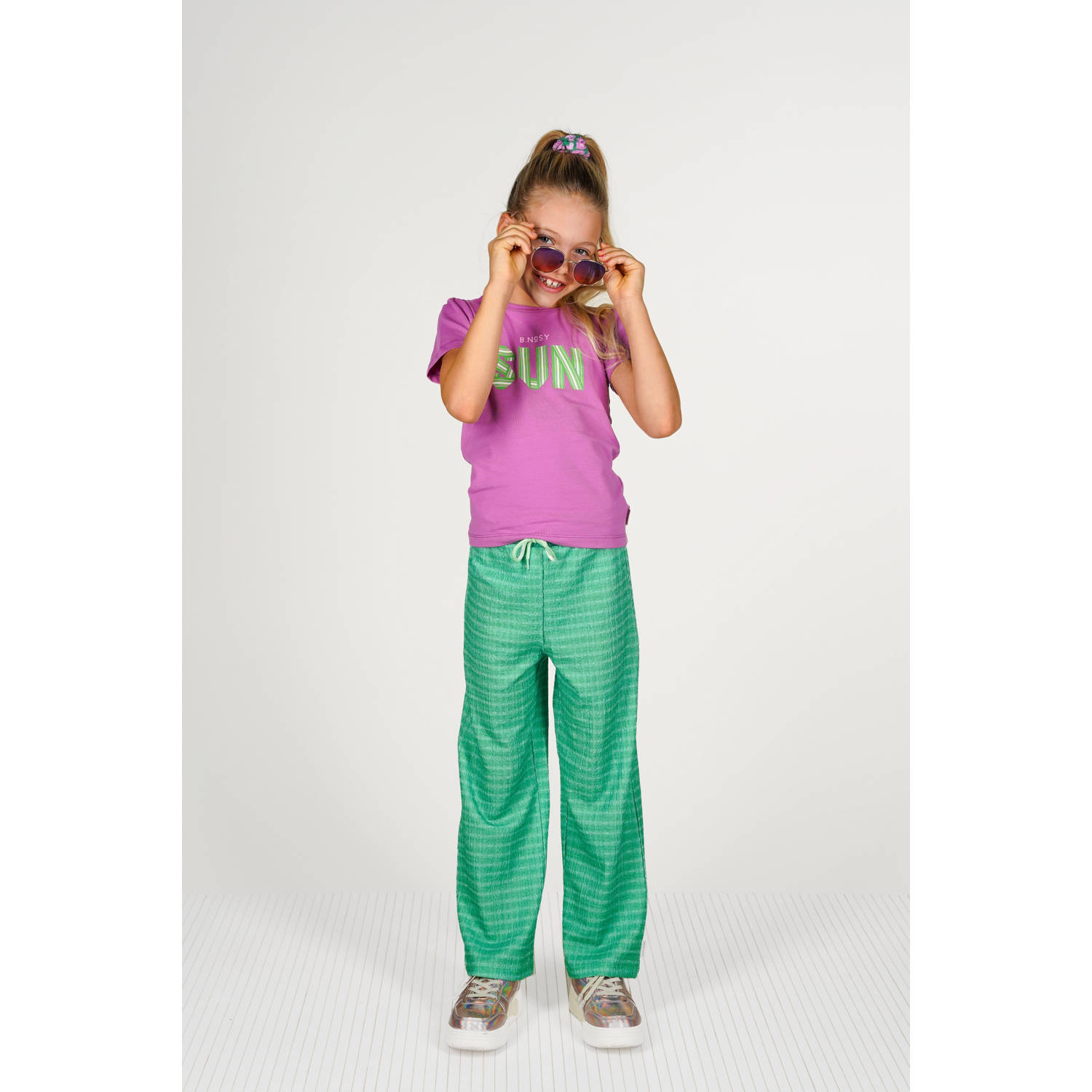 B.Nosy straight casual broek groen