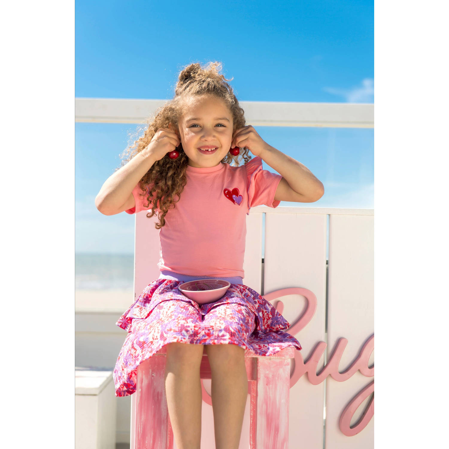 B.Nosy midi jurk roze