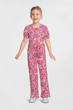 straight jumpsuit roze