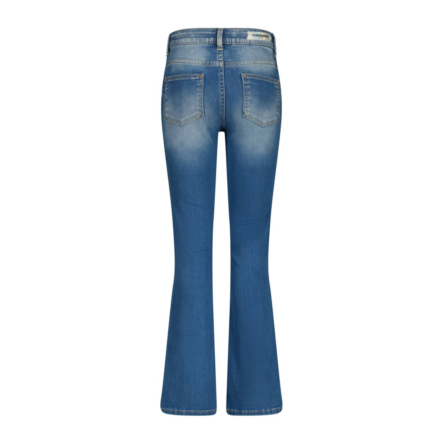Vingino flared jeans medium blue denim