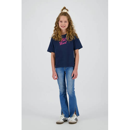 Vingino flared jeans medium blue denim afbeelding