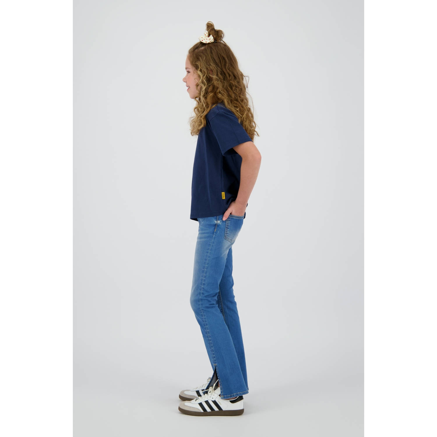 Vingino flared jeans medium blue denim
