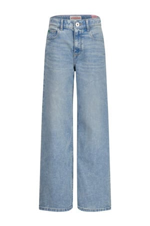 wide leg jeans light blue denim