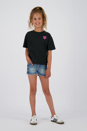 regular denim short medium blue denim