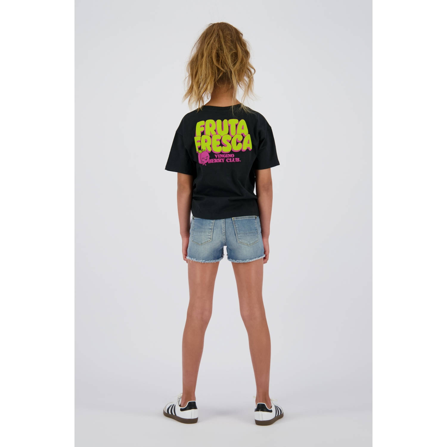 Vingino regular denim short medium blue denim