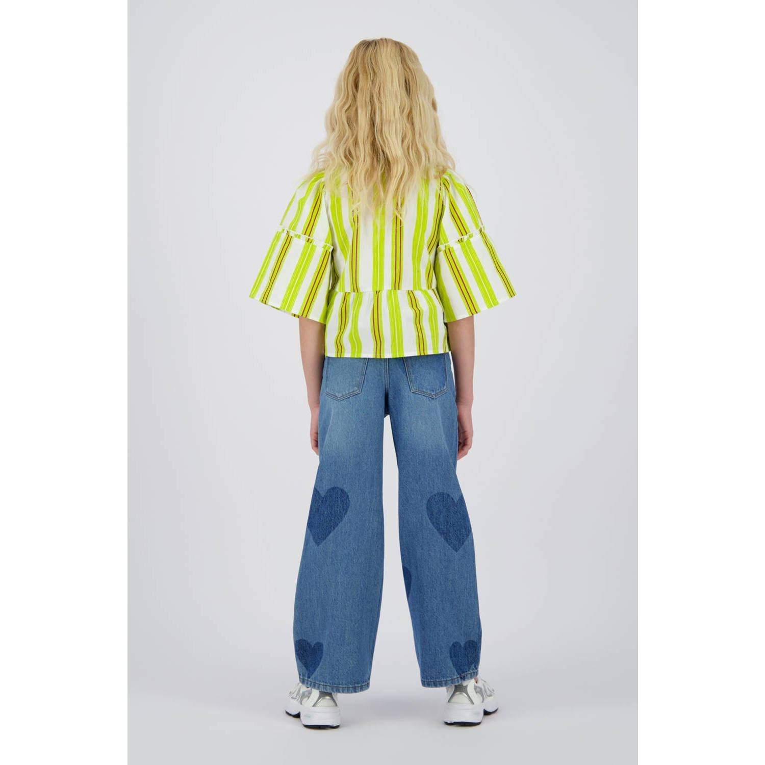 Vingino wide leg jeans medium blue denim