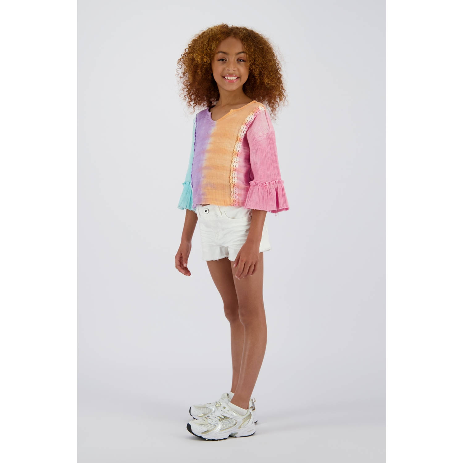 Vingino regular denim short wit