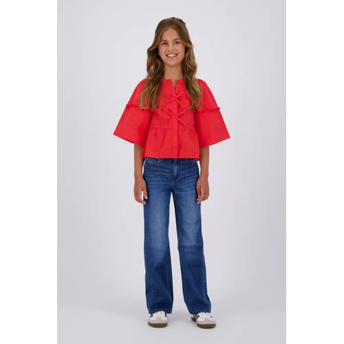 Vingino straight leg jeans medium blue denim afbeelding