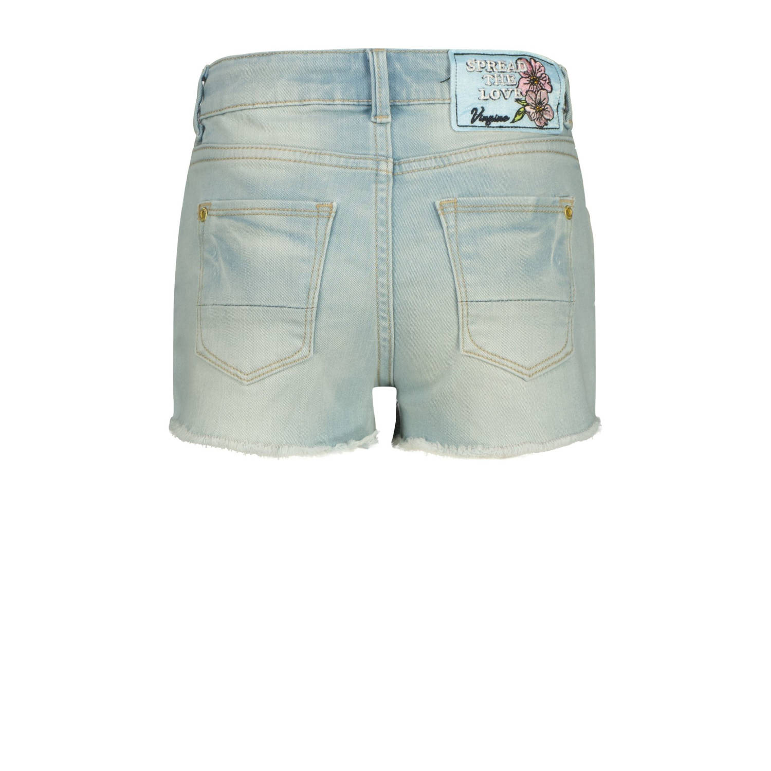 Vingino regular denim short light blue denim