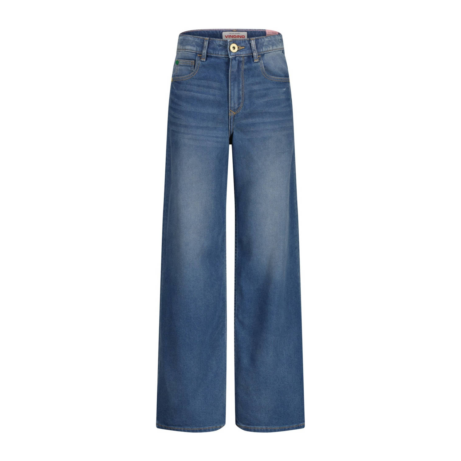 Vingino wide leg jeans medium blue denim