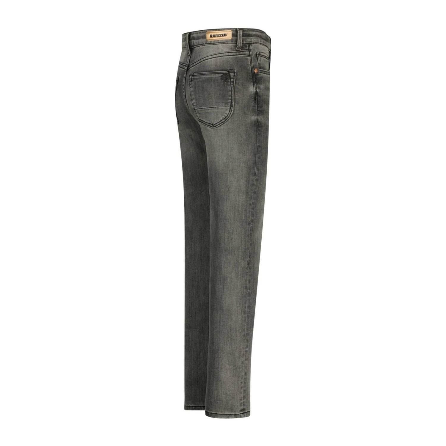 Raizzed wide leg regular waist jeans grey denim