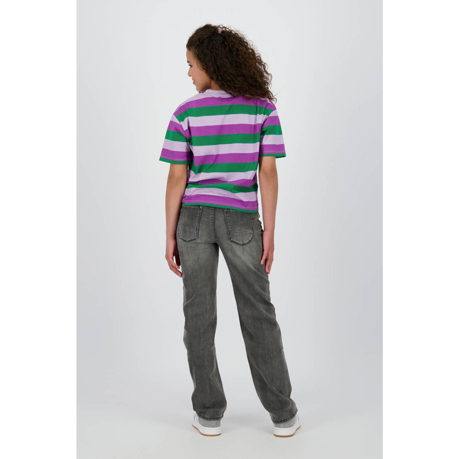 Raizzed wide leg regular waist jeans grey denim