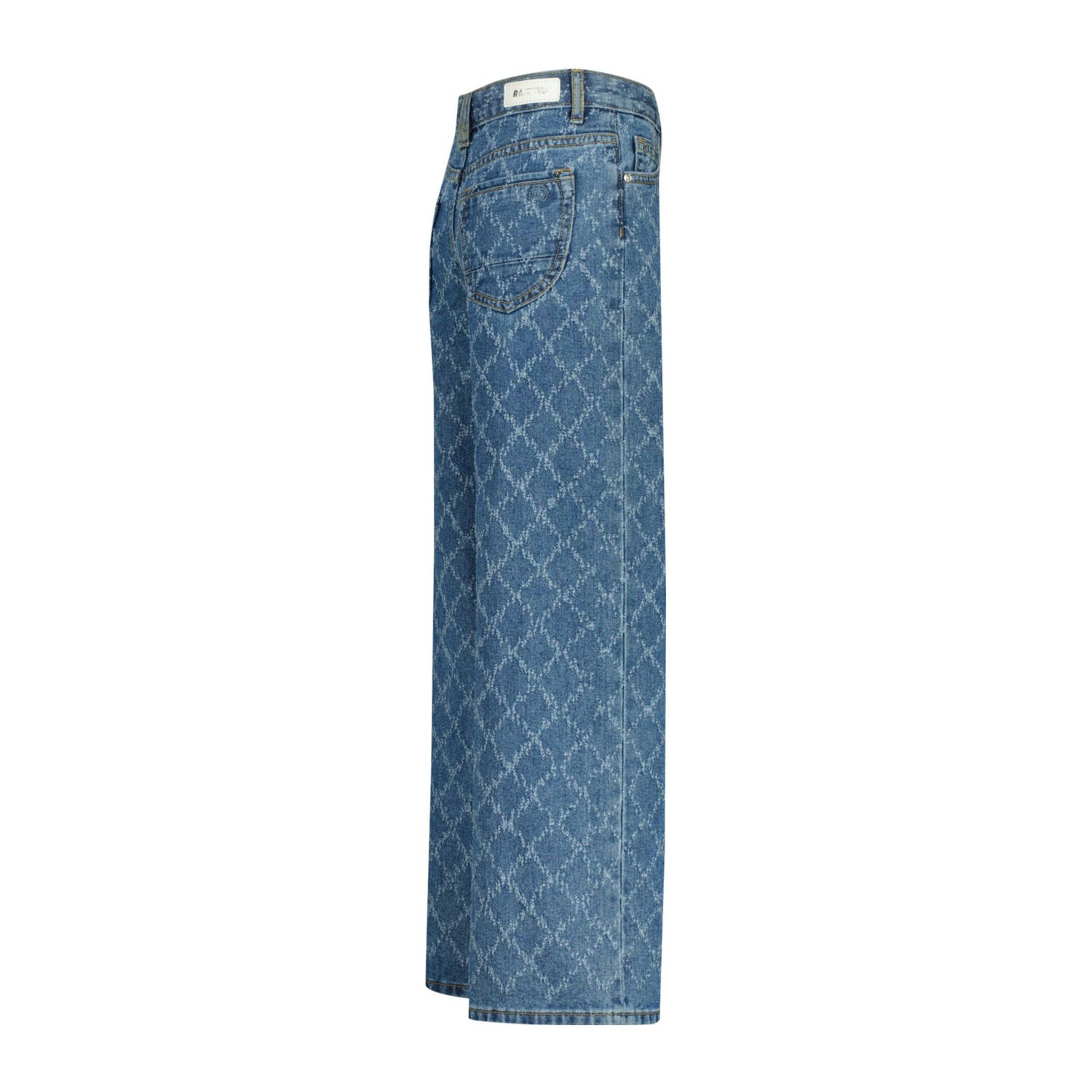 Raizzed wide leg regular waist jeans medium blue denim