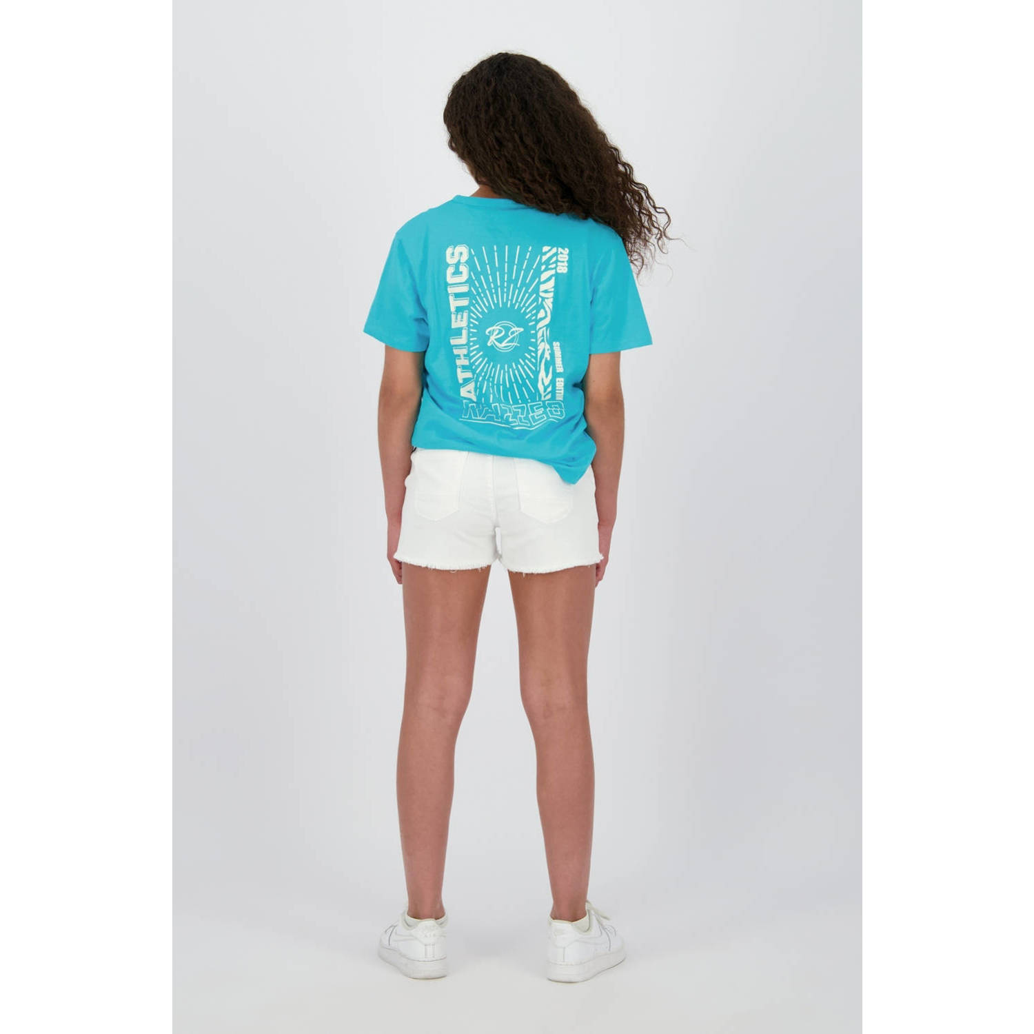 Raizzed regular denim short wit