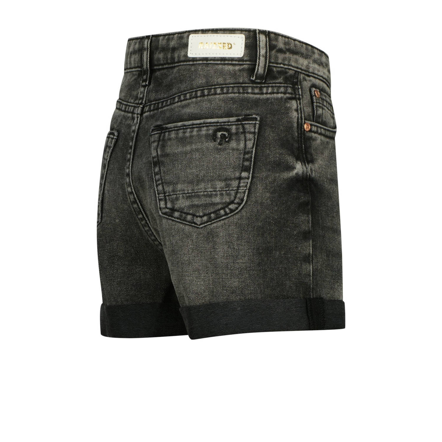 Raizzed regular denim short black denim