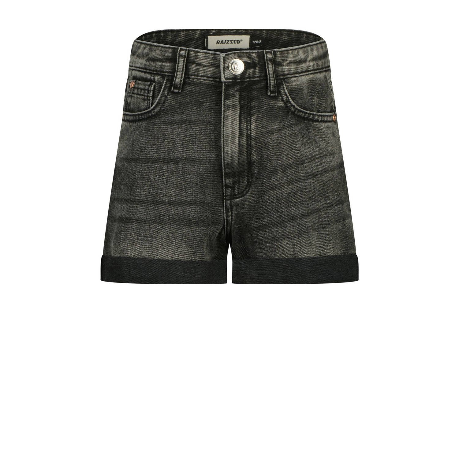 Raizzed regular denim short black denim