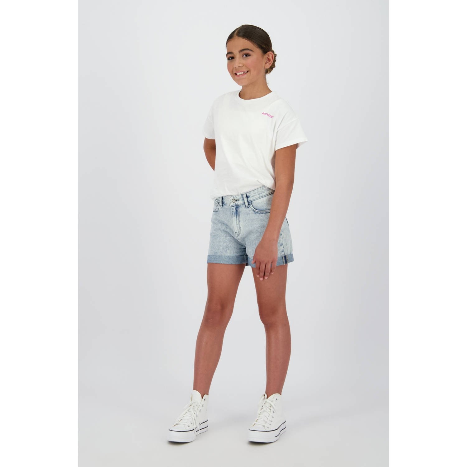 Raizzed regular denim short light blue denim