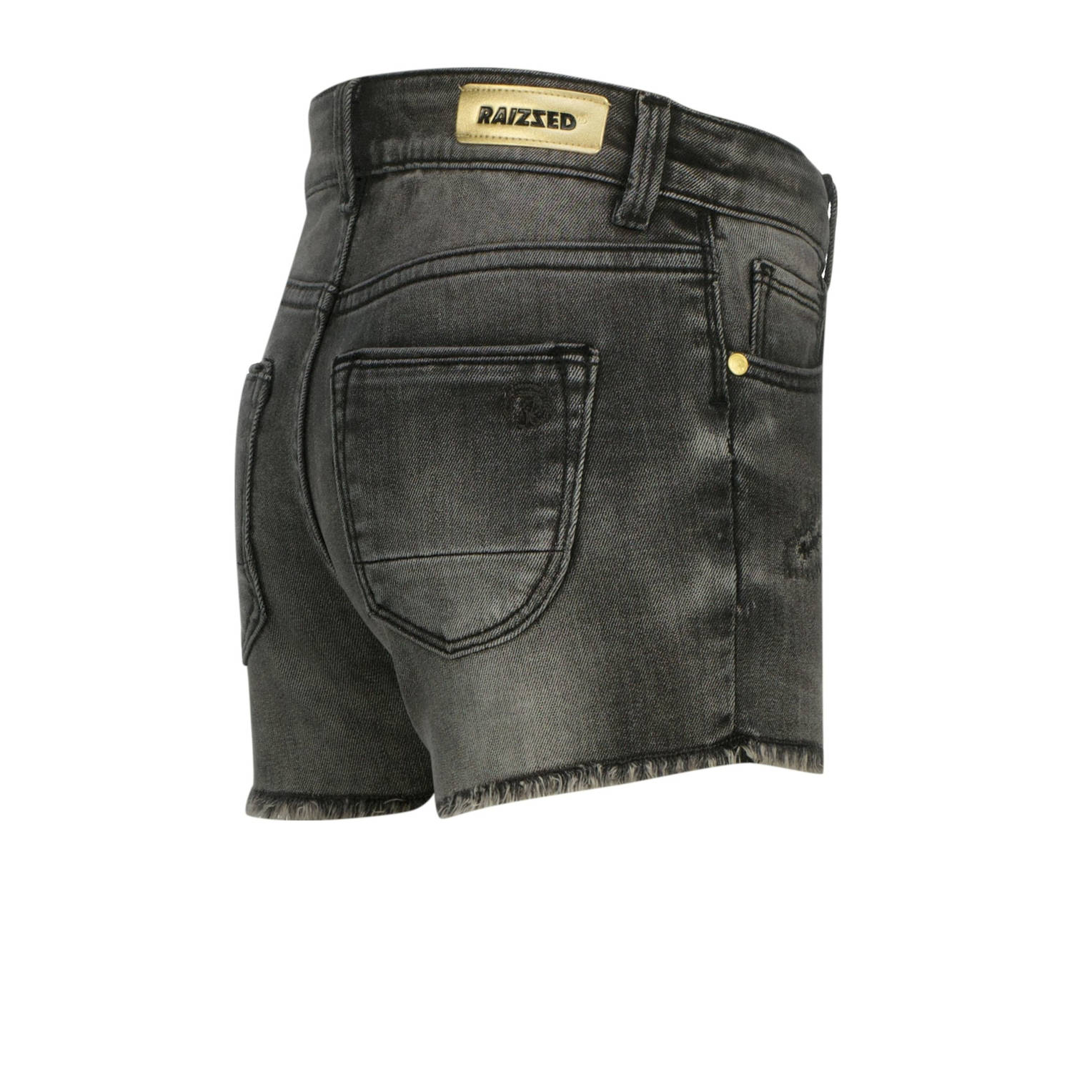 Raizzed regular denim short grey denim