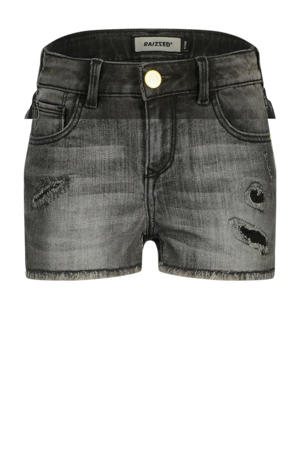 regular denim short grey denim