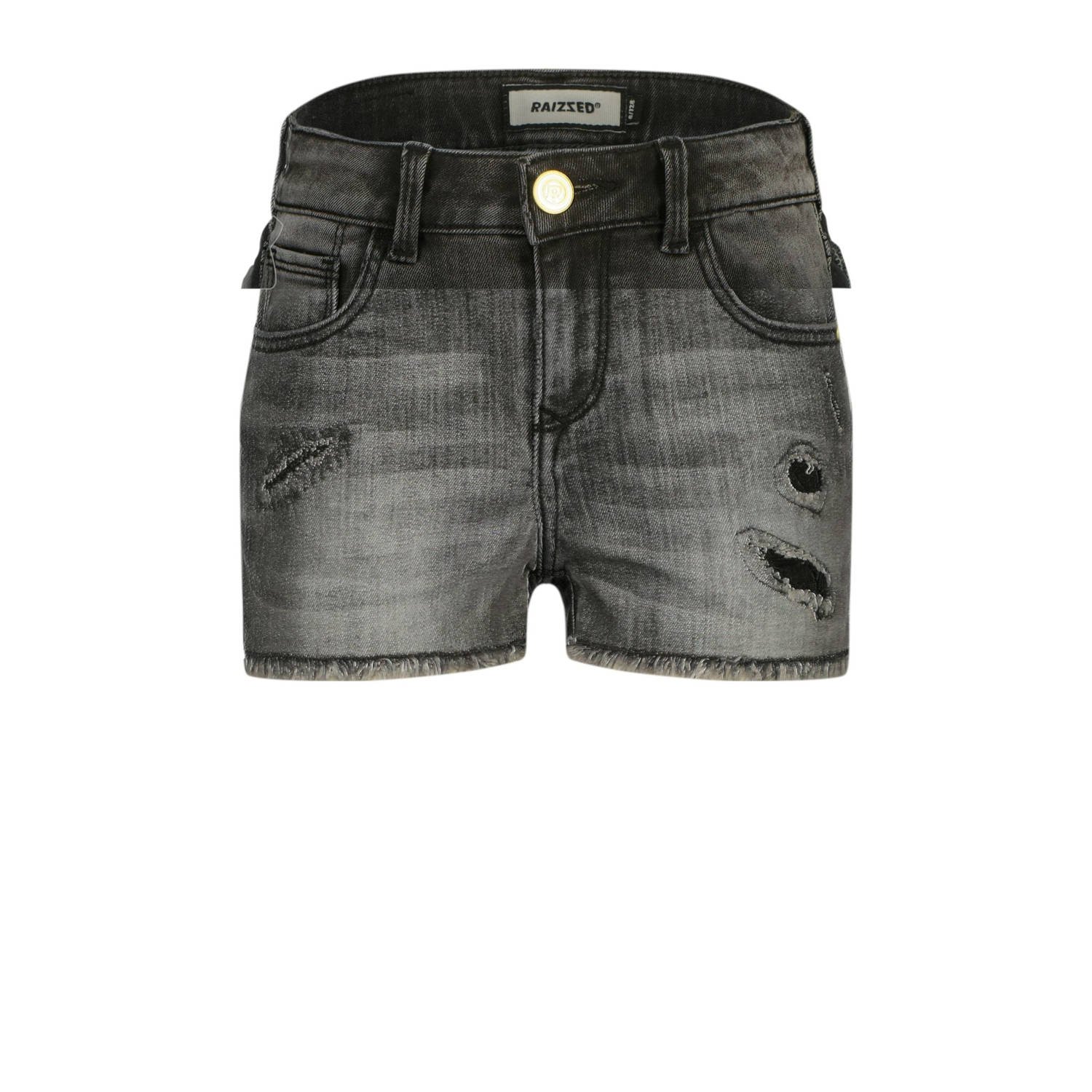 Raizzed regular denim short grey denim