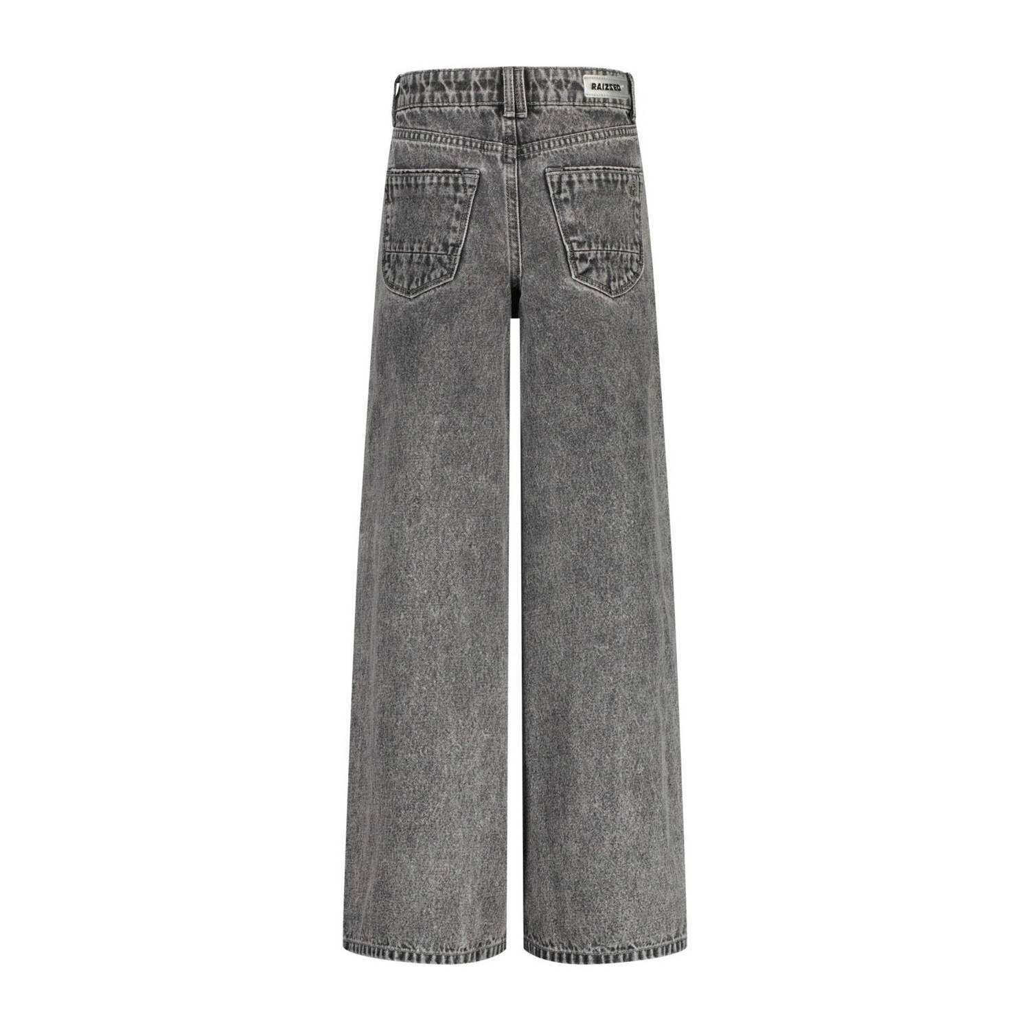 Raizzed wide leg regular waist jeans grey denim