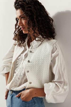 gilet ecru