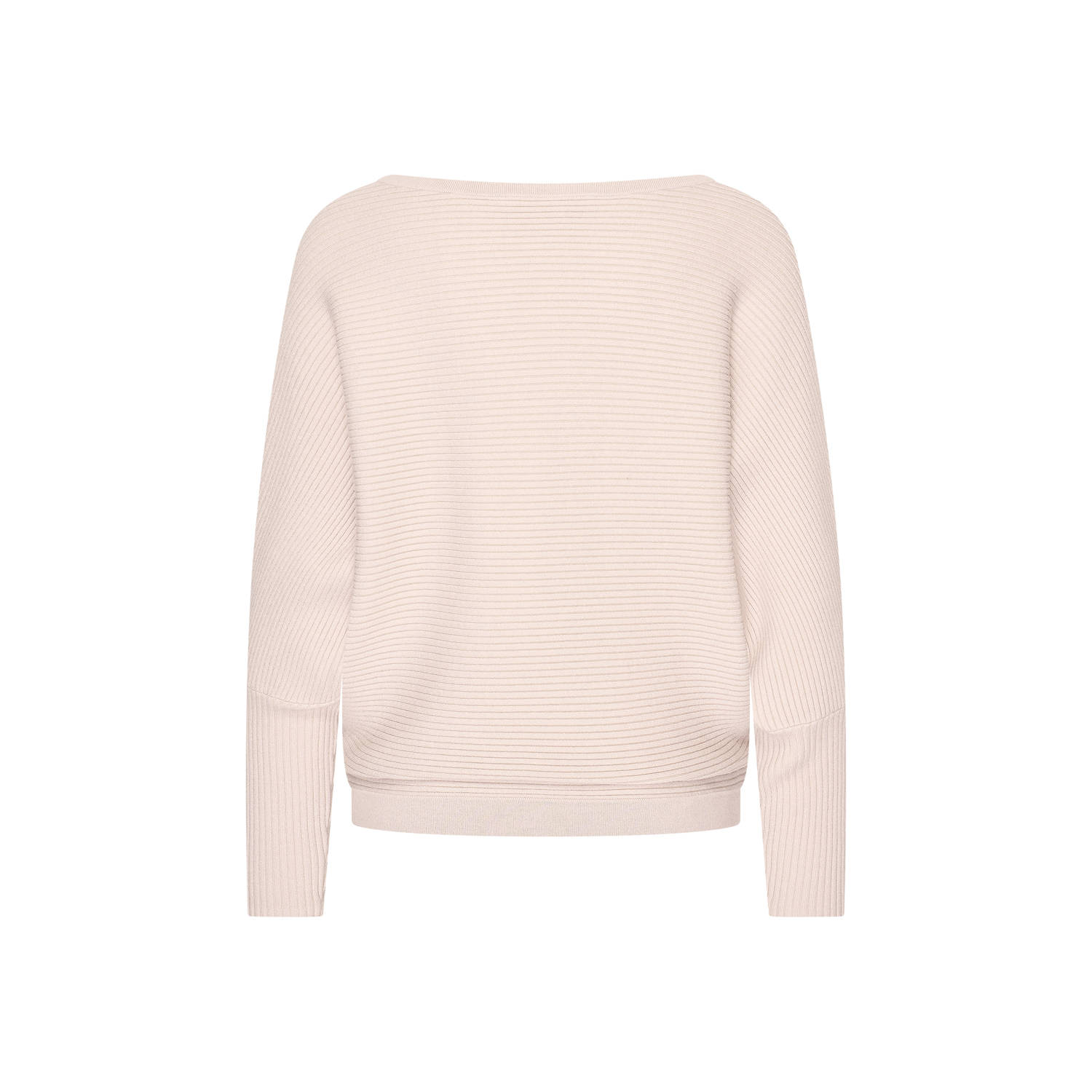 Expresso trui rib gebreid beige