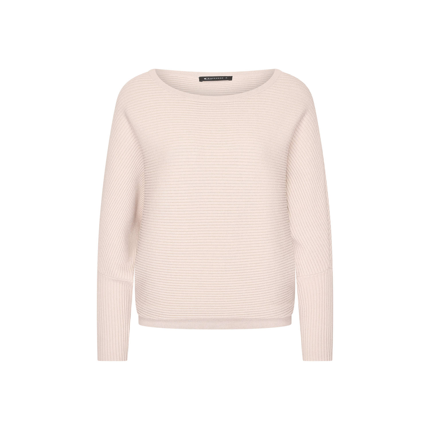 Expresso trui rib gebreid beige