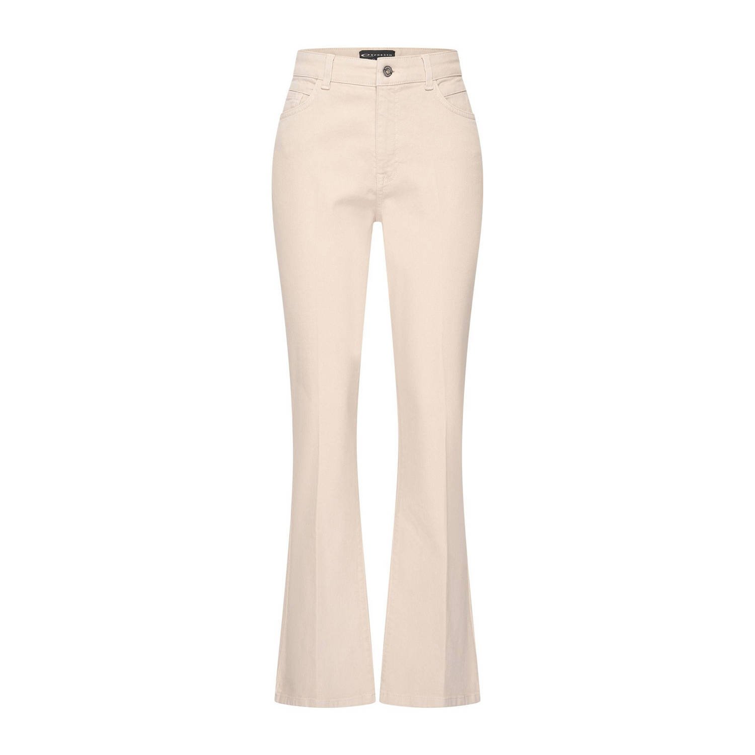 Expresso high waist flared jeans ecru