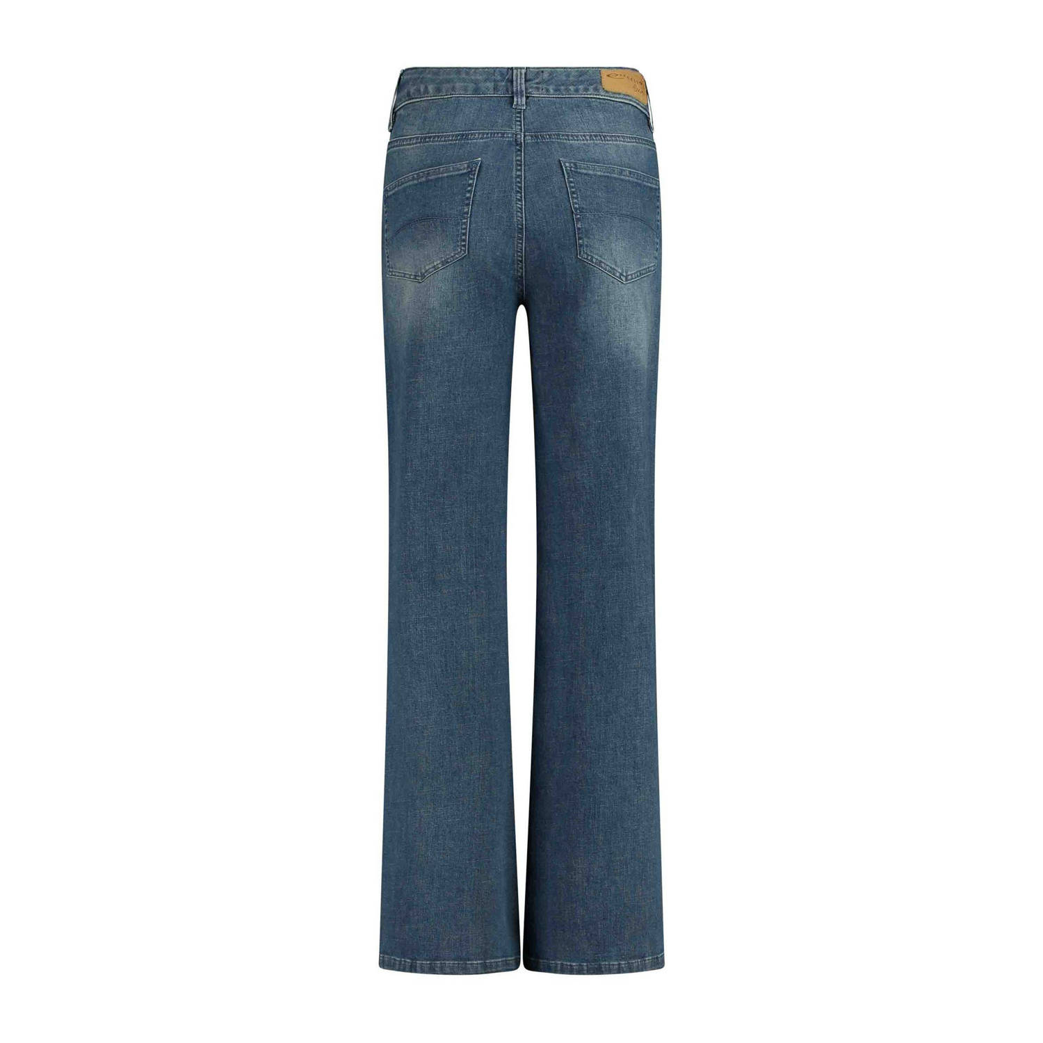 Expresso high waist wide leg jeans medium blue denim