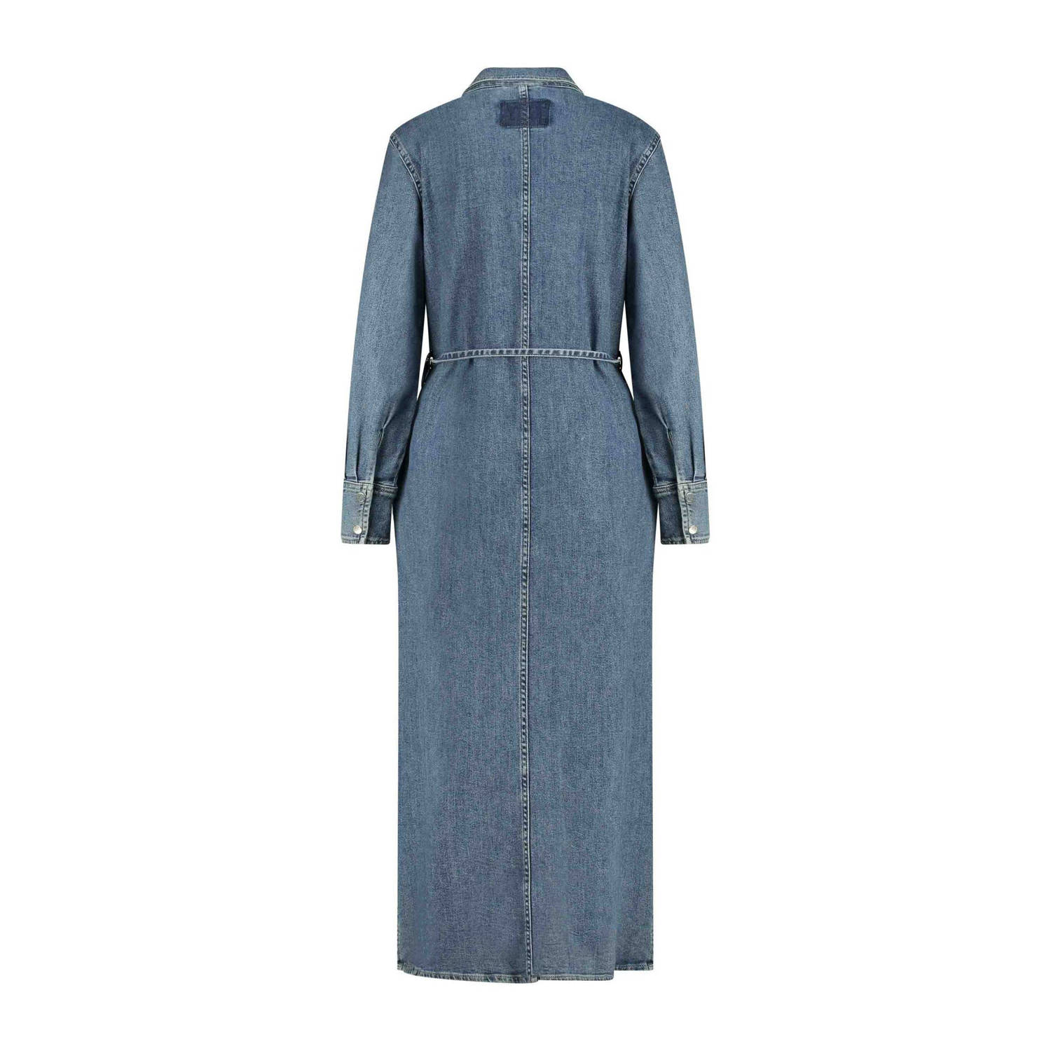 Expresso blousejurk medium blue denim