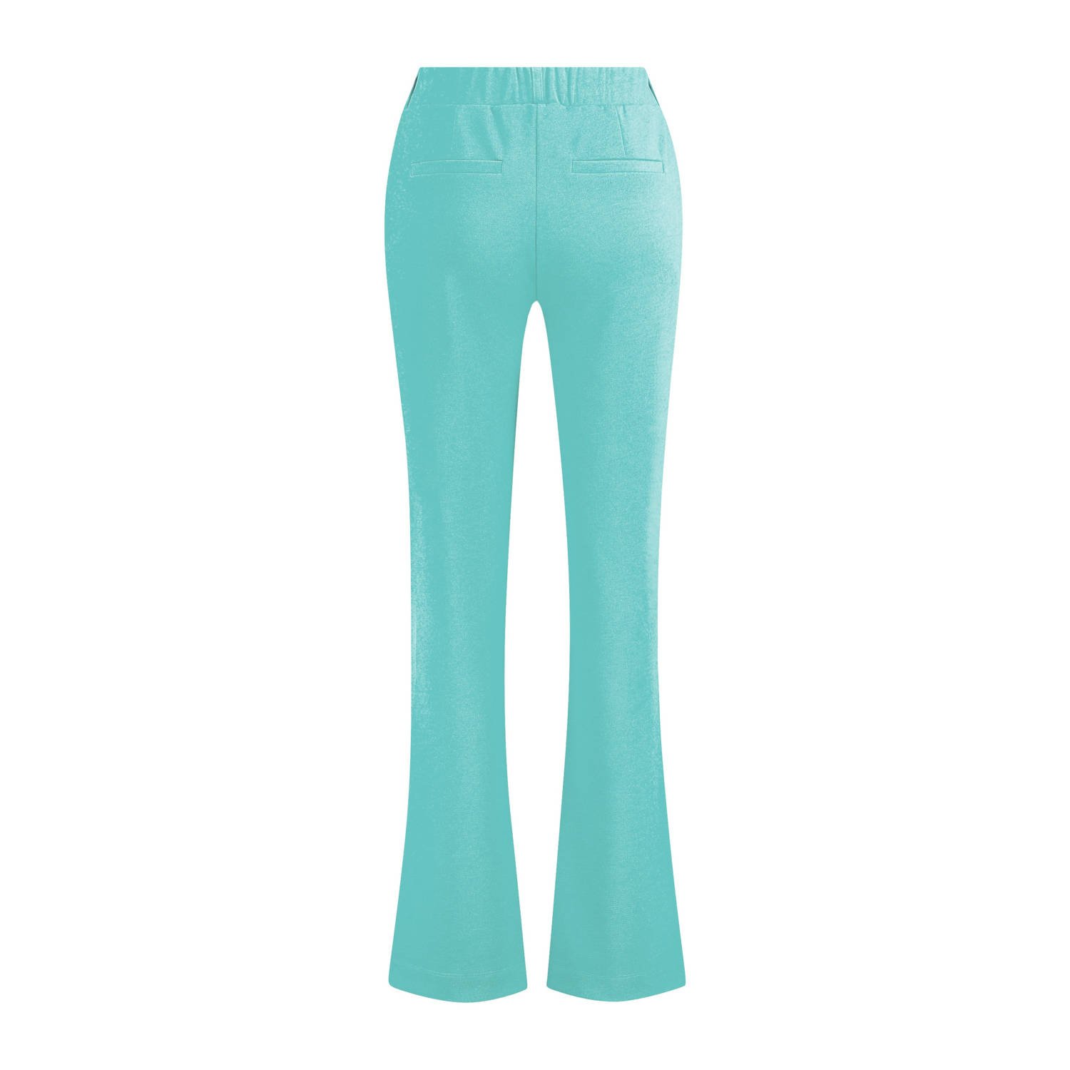 Expresso flared regular waist pantalon turquoise