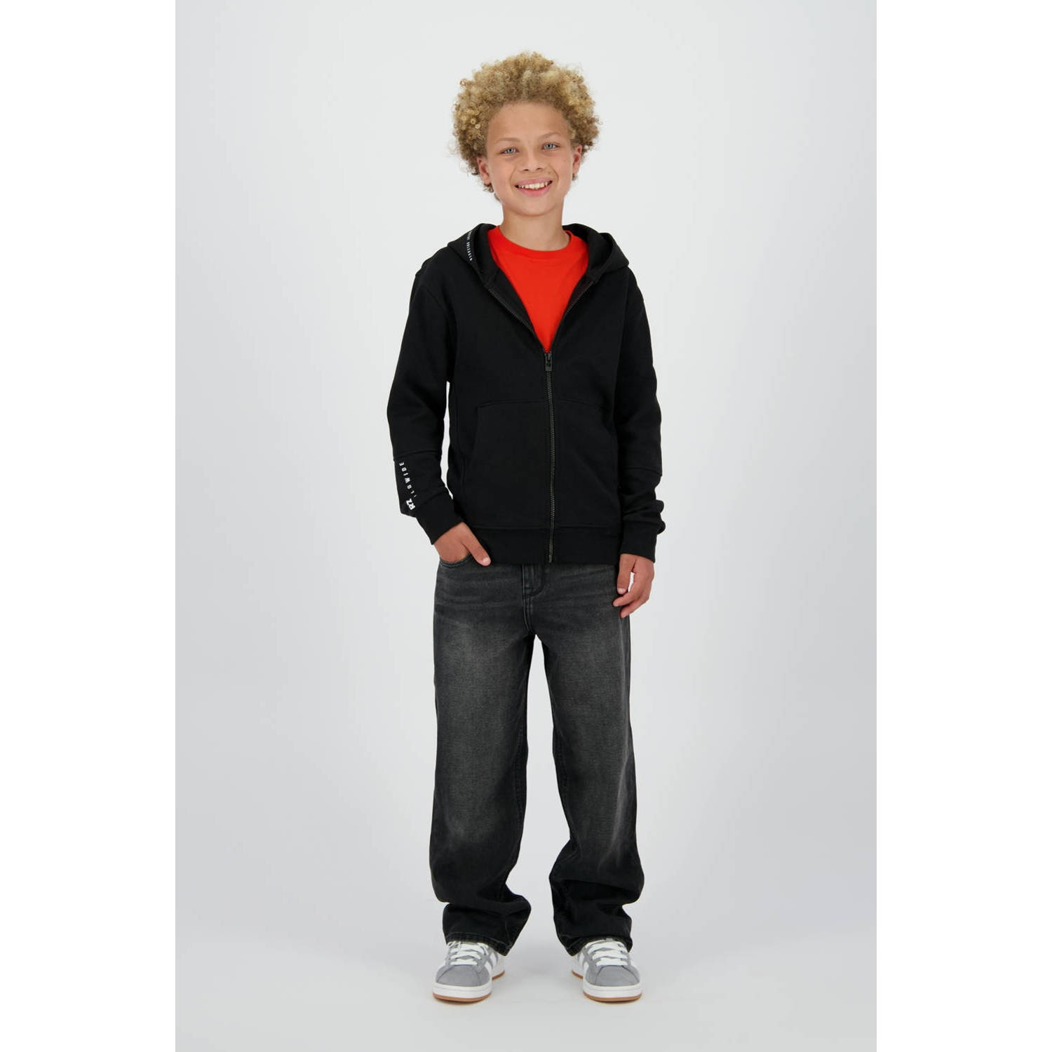 Raizzed sweatvest zwart