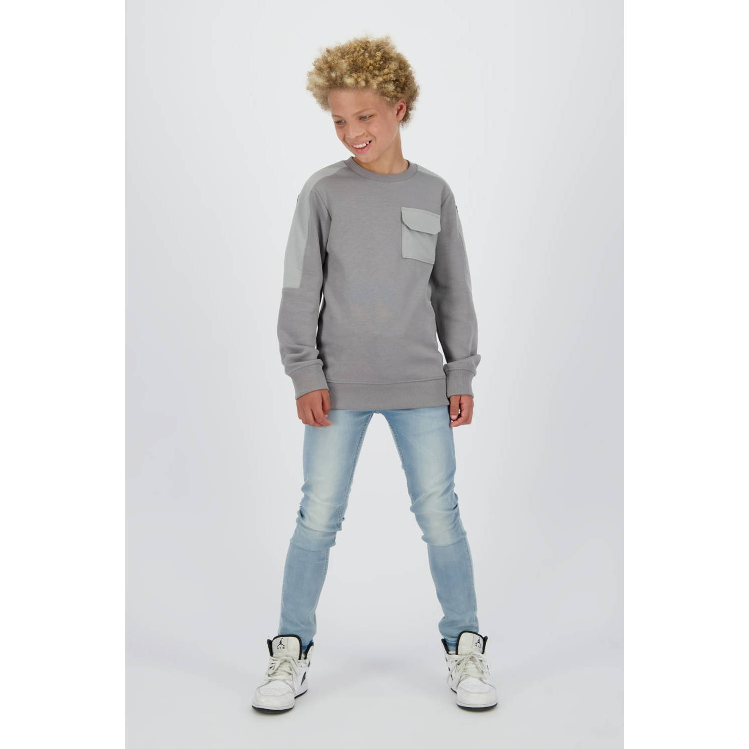 Raizzed regular waist skinny jeans light blue denim