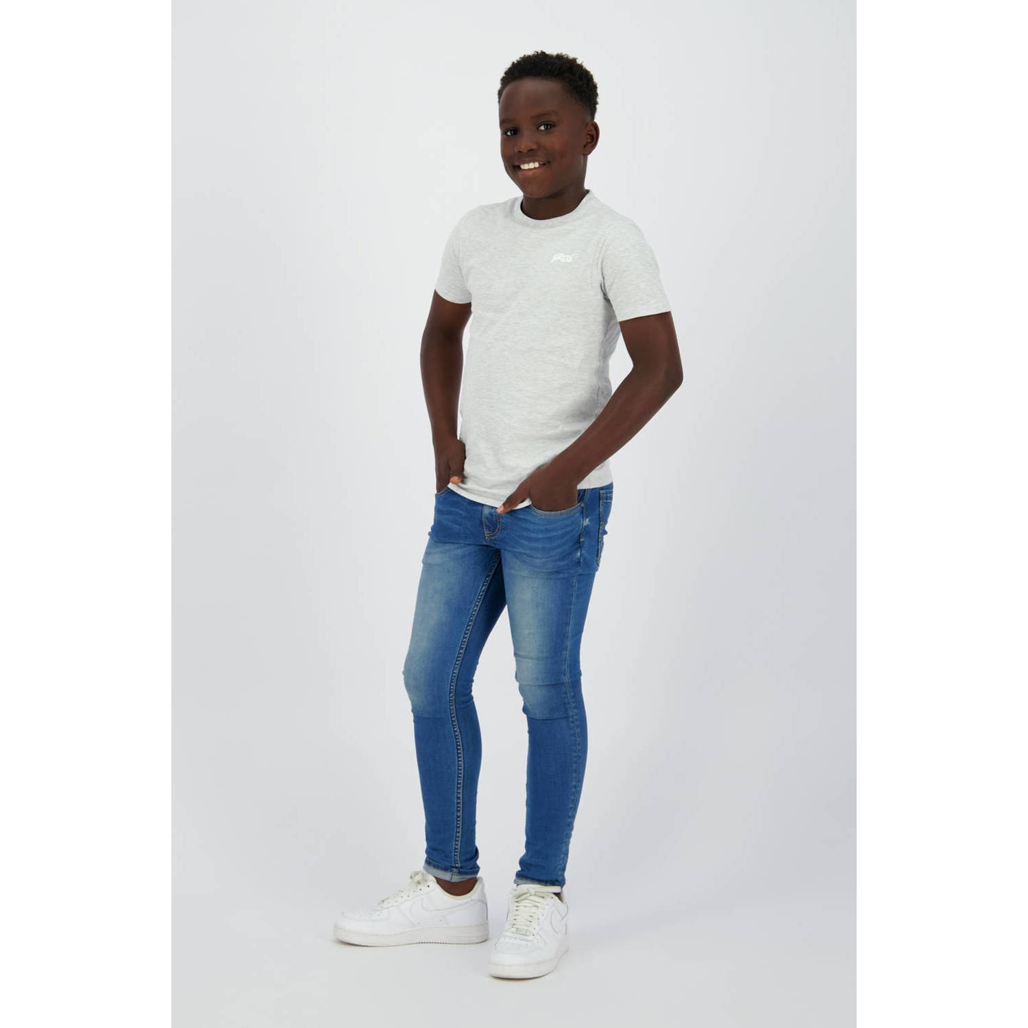 Raizzed T-shirt grijs melange