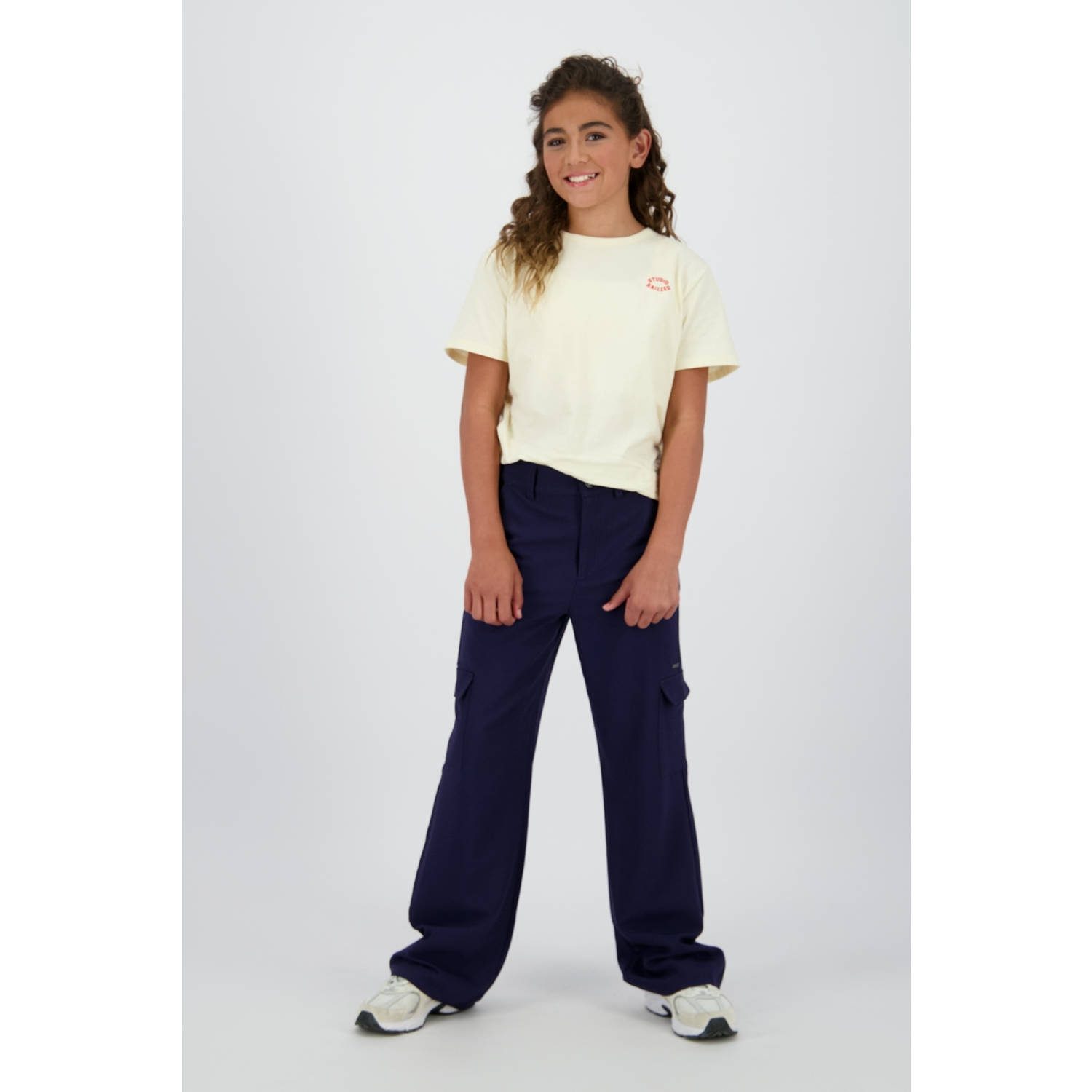 Raizzed relaxed cargo broek donkerblauw